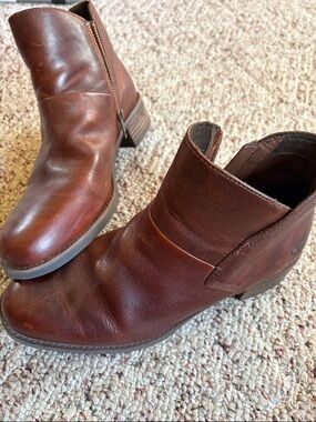 Timberland Brown Leather Ankle Boots